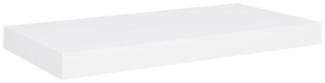 vidaXL Schweberegal Weiß 50x23x3,8 cm MDF 323808