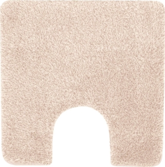 spirella Badematte BRIZZOLO, quadratisch mit Toiletten-Ausschnitt, Höhe: 30 mm, Badteppich Hochflor, Velours meliert, 100% Acryl, Anti-Rutsch Beschichtung, für Fußbodenheizung geeignet, mit Toiletten-Ausschnitt, waschbar 40°, schnelltrocknend, 55x55 ...