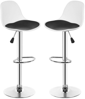JEOBEST Barhocker Barstühle (Set, 2 St), Höhenverstellbar, Drehbar, Küchenstühle Tresenstuhl mit Rückenlehne
