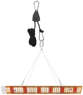 Jibenhome Pflanzenlampe LED Vollspektrum Pflanzenleuchte Hängend mit 4 Aufhängehaken, 40W/80W/120W/160W Grow lampe für Gemüse Blume Cannabis