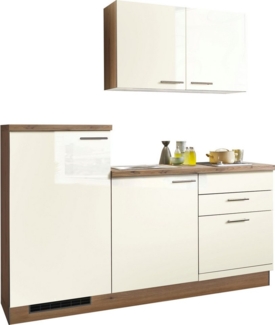 KOCHSTATION Küchenzeile "KS-Kapro", vormontiert, mit E-Geräten, Stellbreite 180 cm