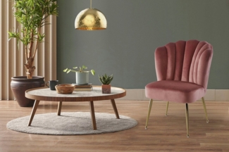 Kayoom Esszimmerstuhl Stuhl Pippa, Rückenlehne im Retro-Stil, ausgefallene Rückenlehne (1 St), samtweicher Bezug, Eye-Catcher im Raum, ausgefallene Rückenlehne