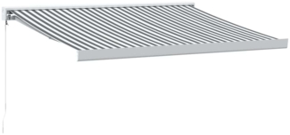 vidaXL Markise Einziehbar Anthrazit und Weiß 3x2,5 m Stoff & Aluminium 3216123