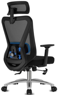 Durrafy Bürostuhl Ergonomische Bürostühle,Schreibtischstuhl 130° arretierbar Chefsessel