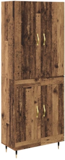 vidaXL Highboard Wandmontiert Altholz 69,5 x 34 x 180 cm Holzwerkstoff 3415819