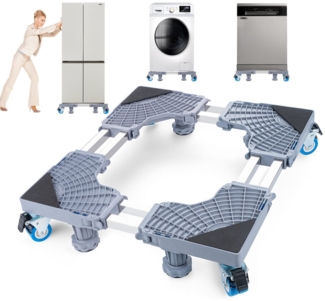 ElitVita Waschmaschinenunterschrank Waschmaschinen Untergestell Erhöhung, Sockel für Waschmaschine (1-St) Breite45-68cm, Höhe 8,5-12cm