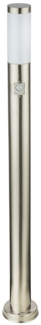 LED Stehlampe, Edelstahl, Bewegungsmelder, H 110 cm, BOSTON