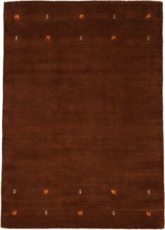 carpetfine Wollteppich Gabbeh Uni, auch als Läufer und Rund erhältlich, rechteckig, Höhe: 15 mm, reine Wolle, handgewebt, Gabbeh Loom Tiermotiv, große Farbauswahl
