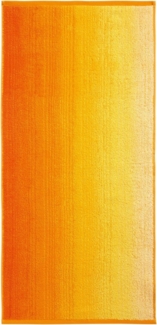 Handtücher Duschtücher - Farbverlauf Design - aus Bio Baumwolle Handtuch Colori, 70x140 cm,gelb