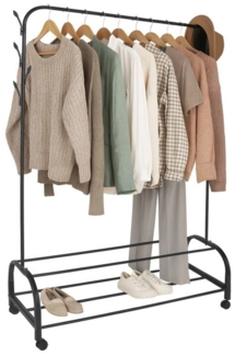 Kleiderständer rollbar mit 2 Ablagen 10051730_46