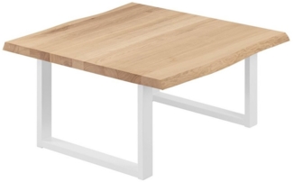 LAMO Manufaktur Baumkantentisch Loft Esstisch Massivholz inkl. Metallgestell (1 Tisch), Baumkante massiv