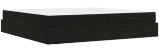 vidaXL Bettgestell Schwarz 200 x 200 cm Samt 3399584