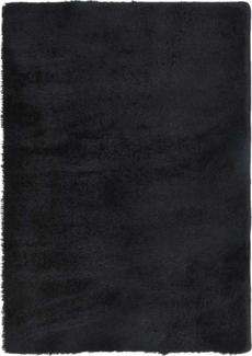 vidaXL Teppich Shaggy Hochflor NAVARRA Schwarz 240x340 cm Polyester 4102854