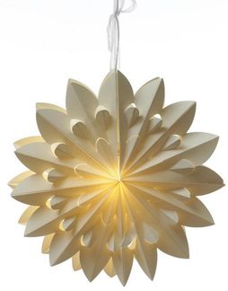 MARELIDA LED Stern LED Papierstern Adventsstern Weihnachtsstern Faltstern beleuchtet 40cm, LED Classic, warmweiß (2100K bis 3000K)