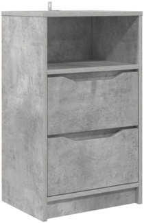 vidaXL Nachttisch Beton Grau 40 x 30 x 467 cm Holzwerkstoff 888913