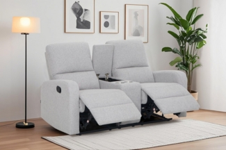 Home affaire 2-Sitzer TOURNAY, 2er-Kinosofa, Liegesofa, TV-Sessel, Multimedia-Sofa, mit manueller Relaxfunktion, Getränkehalter, Staufach