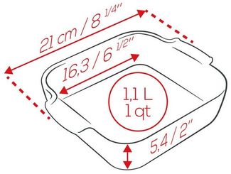 PEUGEOT Auflaufform APPOLIA Keramik 21cm Quadratisch Satin-Schwarz, Keramik, Keramik