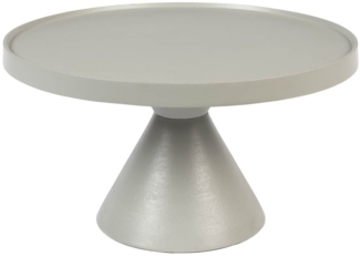 Runder Couchtisch FLOSS GREY von Zuiver aus Aluminiumguss Ø 60 cm