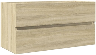 vidaXL Waschbeckenunterschrank Sonoma-Eiche 90x38,5x45cm Holzwerkstoff 849638