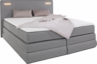 COLLECTION AB Boxspringbett Ninoni, inkl. Bettkasten, Topper und wahlweise mit LED-Beleuchtung