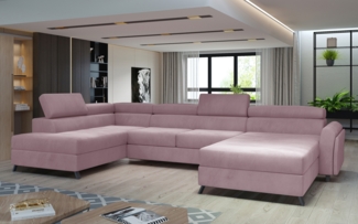 Eltap Josette Ecksofa (Monolith 63) Seite links, Rosa, 200 x 92 x 360 cm