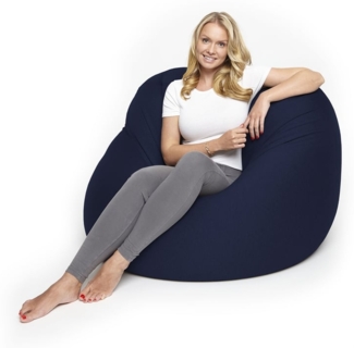 Lumaland 'Flexi Comfort' Sitzsack, Polystyrol, Navyblau, Big - 155 x 100 cm