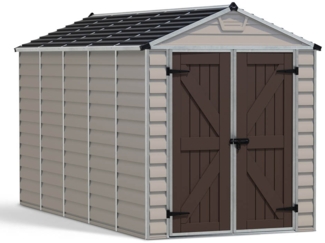 Palram - Canopia Kunststoff Gerätehaus Skylight 612 | Braun | 379x185x217 cm