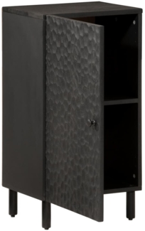 vidaXL Beistellschrank Schwarz 40x33x75 cm Massivholz Mango 356843