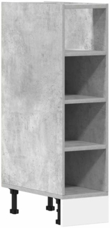 vidaXL Unterschrank Riga Betongrau 20x44,5x81,5 cm Holzwerkstoff 854187