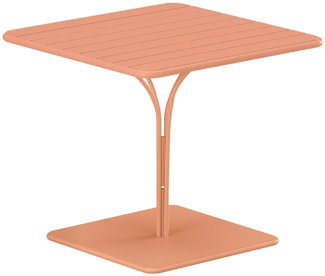 Vente-unique - Gartentisch - L. 80 cm - Metall - Hellorange - MIRMANDE von MYLIA