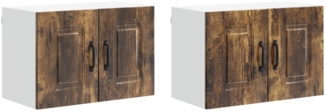 vidaXL Küchenschrank Kalmar 2 pcs Geräucherte Eiche 60 x 31 x 40 cm 884565