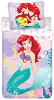 Disney Ariel Bettwäsche – Bettbezug 140x200 cm & Kissenbezug 70x90 cm