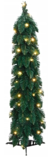 vidaXL Künstlicher Weihnachtsbaum mit Beleuchtung 30 LEDs 60 cm 357688