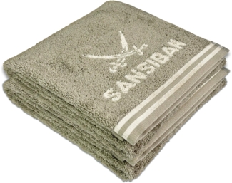 Sansibar Sylt Handtuch 2er Handtuch Set Sansibar Frottier-Serie "Doubleface“, 50x100 cm, (2-St), mit hochwertig gewebtem Sansibar Logo, extra flauschig