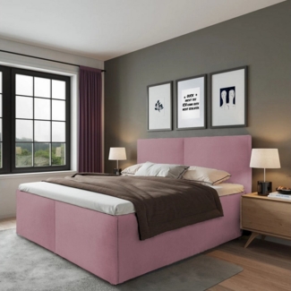 Halmon Schlafkomfort Betten Polsterbett Milano (Mit Stauraum unter der Liegefläche, erhältlich in 6 Größen, attraktiven Farben und zahlreichen Optionen), Seitenhöhe 32cm, inkl. Lattenrost bei Ausführung mit Matratze