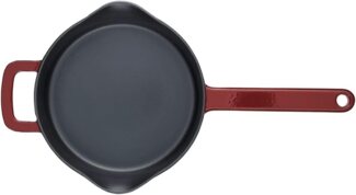Fissler Bratpfanne Moments Collection Gusseisen, Pfanne, rund, Schüttrand mit Ausgießern, Gusseisen (1-tlg), Aroma-Bratfläche mit natürlichem Antihafteffekt