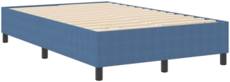 vidaXL Boxspringbett Blau 120 x 200 cm Cordstoff 3337405
