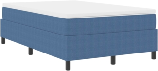 vidaXL Plattformbettgestell Blau 120 x 200 cm Stoff 3337405