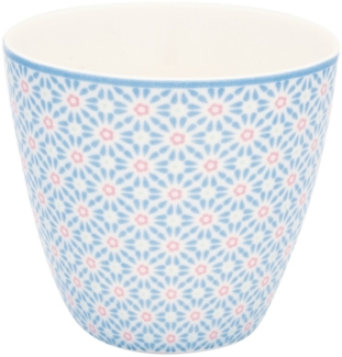 Greengate Tasse Suzette Latte Cup pale blue 0,35l, Steingut