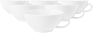 Seltmann Weiden Beat Color Glaze Teetasse 140 ml 6er Set - Weiß - DS
