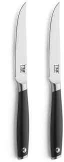 Amefa TENDERLOIN Steakmesser Set 2-teilig schwarz hochglanzpoliert