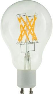 SLV LED A60 Crossed Filament, LED-Leuchtmittel, GU10, PHASE, 6,5W, 2200K - LED Lampen Sockel GU10