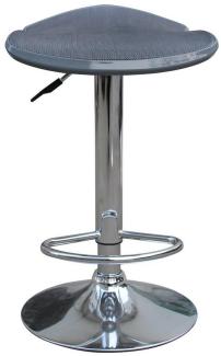 Duo Collection Barhocker Westgate I, Netzstoff, Grau/ Grau, 25 x 49 x 43 cm
