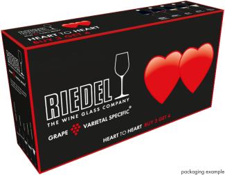 Riedel Heart to Heart Champagner, Kauf 4 Zahl 3, Champagnerglas, Sektglas, hochwertiges Glas, 305 ml, 5409/85