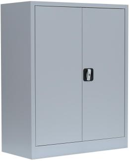 Stahl-Aktenschrank Metallschrank abschließbar Büroschrank Stahlschrank 100 x 80 x 38,3 cm Lichtgrau 530310