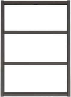 Dmora Regal Krosa, Gestell, Wandregal, Mehrzweckregale, 43x9h60 cm, Anthrazit