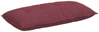 vidaXL Rückenkissen Weinrot 100 x 19 x 50 cm Stoff 42014747