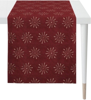 APELT Tischläufer 6302 CHRISTMAS GLAM, Weihnachtsdeko, Weihnachten (1-tlg), Lurex-Jacquardgewebe