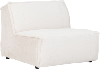 Sessel Amore aus Stoff, Beige