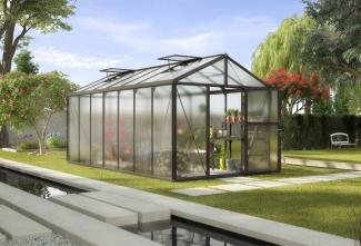 Vitavia Gewächshaus "Zeus 13800", schwarz, 13,8 m²,10 mm HKP